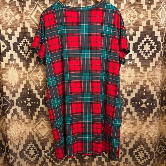 Women’s Joyspun Plaid Night Gown / Night Dress / Moo Moo Size L / XL - Picture 6 of 6